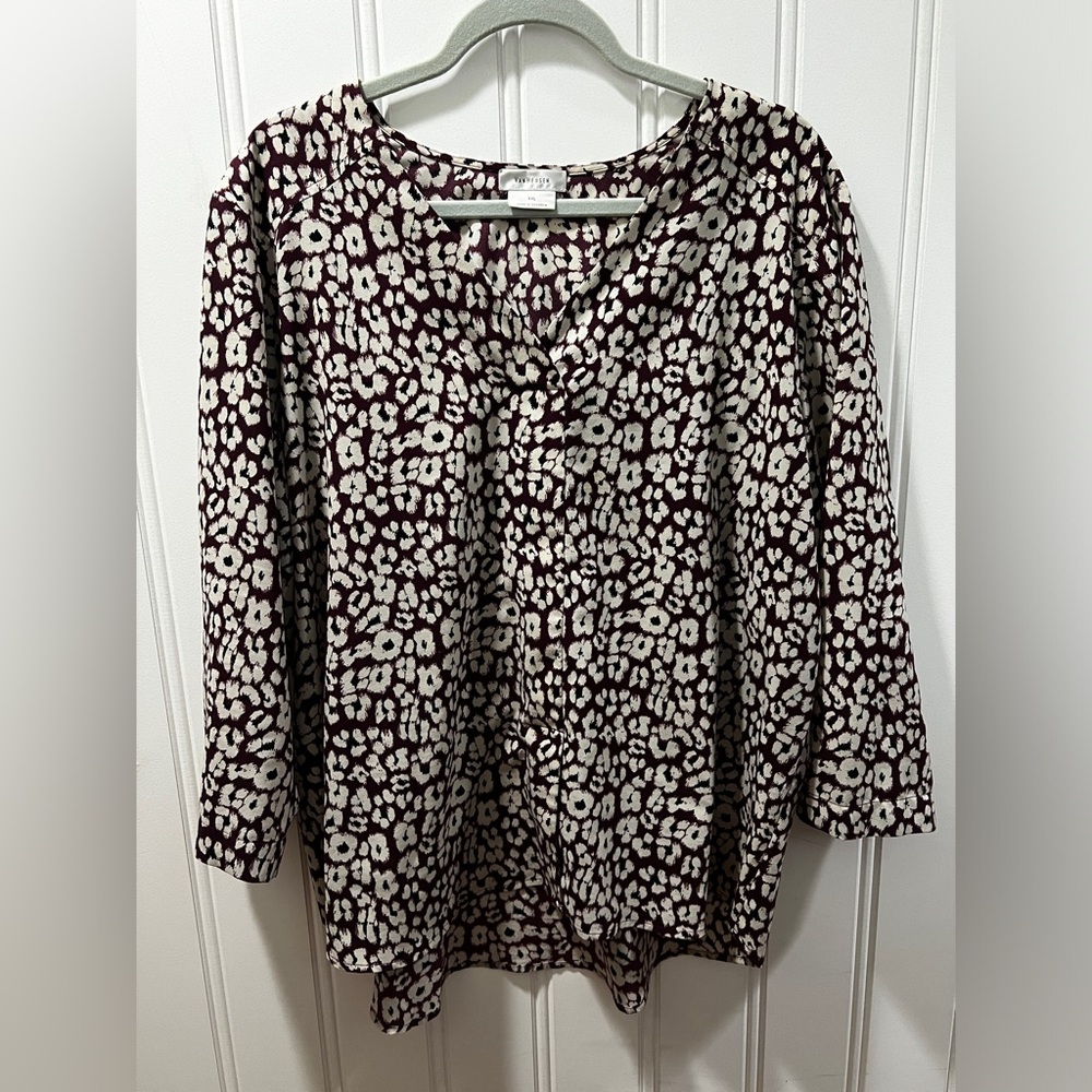 Purple Floral Van Heusen Blouse